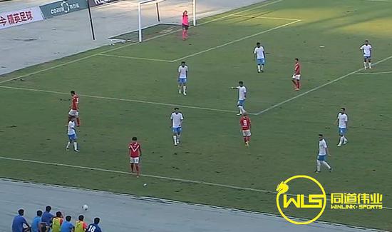 35分鐘，湖南湘濤華萊，10號張浩進(jìn)球，1-0