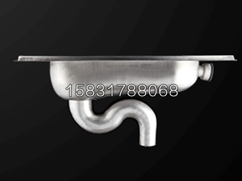 304不銹鋼蹲便器_一體返水彎設計